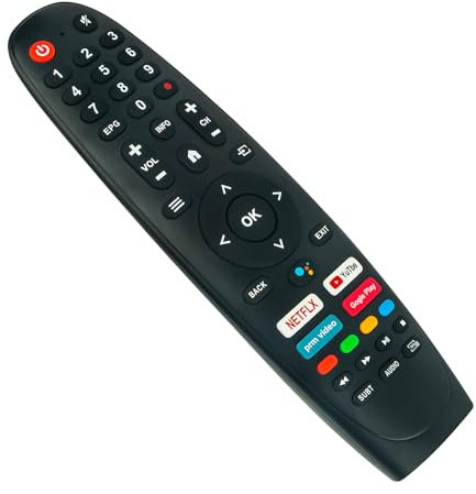 RM-C3408E Telecomando di sostituzione vocale -VINABTY-fit per telecomando Smart TV JVC SANSUI BLAUPUNKT Caixun ARRQW TD Systems 43UA20V3 24HA20T3 43UA10V3