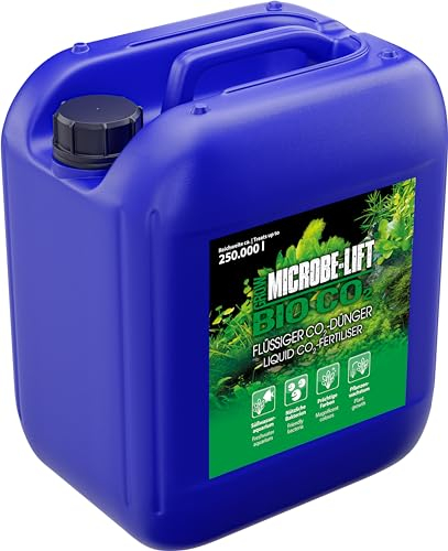 MICROBE-LIFT - Bio-CO2 - Fertilizzante liquido a base di CO2 per piante in acquari d'acqua dolce - Fonte di carbonio microbica - Con batteri e acido umico - Contenuto: 5000 ml