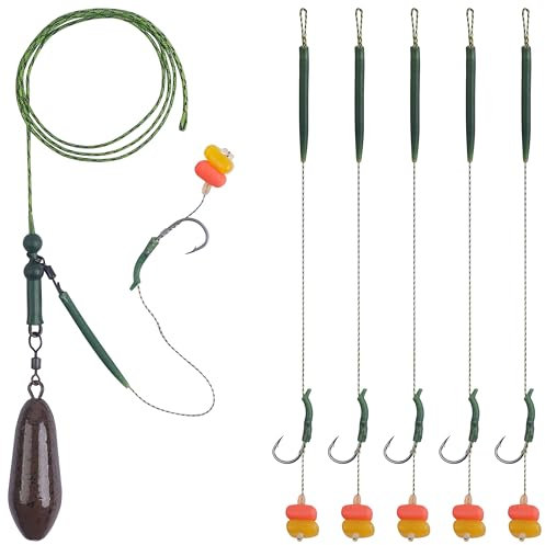 Hand Made Carp Fishing Rigs Terminal Hair Rig Chod Helicopter Rig Weights Fish Hooks Swivels Clip Setup Boilie Bait Rigs Carp Fishing Accessories Equipment