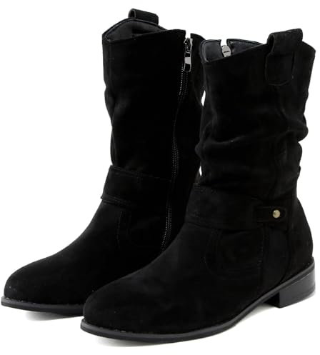 BGFIPAJG Pensierini Natale Stivali Alti Sopra Il Ginocchio Tacco Basso Stivaletti Donna Eleganti Impermeabili Stivali Alti Donna Gambale Largo Stivali Alti Sopra Il Ginocchio Larghi