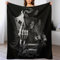 AAPZY Gothic Totenkopf Wohndecken Decken Flannel Decke Wickeln Strand Handtuch Teppich Teppich Picknick Weich Für Schlafzimmer Sofa Outdoor Vier Jahreszeiten （180×200cm）