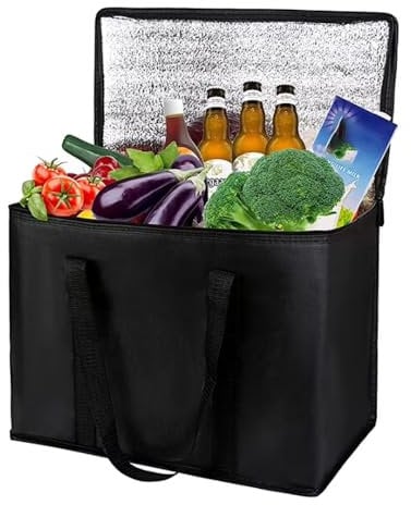 Bolsa isotérmica plegable – 35 l grande bolsa térmica bolsa de picnic almuerzo bolsa térmica bolsa térmica bolsa aislante para camping barbacoa viajes al aire libre picnic camping