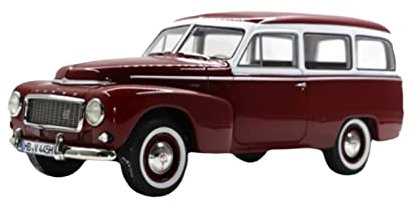 YRXIAO Modellbausatz Auto Für Volvo PV445 Duett 1956 1 18 Harz Kombi Oldtimer Modell Dekoration Spielzeug Geschenk Display Für Wohndekorationen