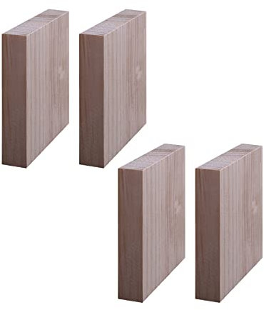 Wood Bed Desk Furniture Riser Lifter, 5x5cm Möbel-Hebefüße, weiche Füße, Schreibtisch-Erhöhung, Holz-Lager-Hebebühne, Bett-Erhöhung, Möbel-Erhöhung, Möbel-Hebebühnen, robuste Holz-Erhöhung(1.1cm)