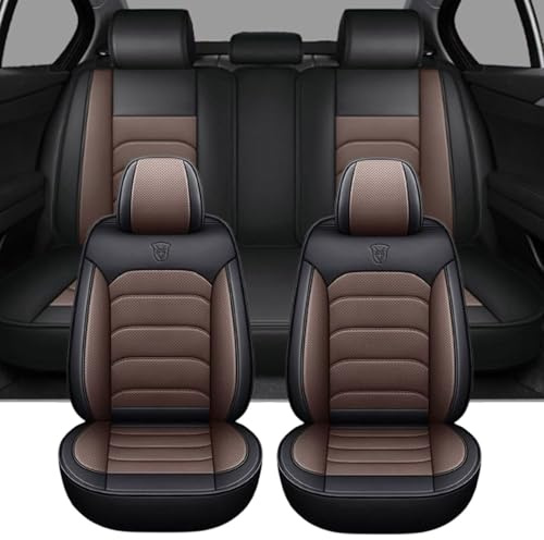 BAITUB Autositzbezüge für V-W ID.3 2019-2024 Leder Sitzbezüge Auto Set Komplettset Autositzschoner Sitzschoner Auto kompatibel mit Seitenairbags