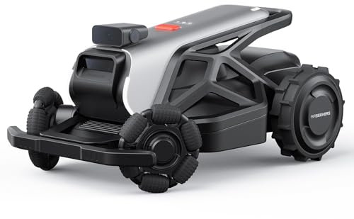 AIRSEEKERS Rasenmäher Roboter, Mähroboter ohne Begrenzungskabel 2400m² Mit Mulchfunktion Ladestation, GPS VIO+3D Vision+RTK, IPX6 Regensicher Auto-Kartierung für steiles Gelände 65% Steigung