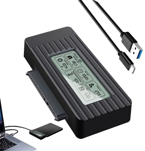 USB Hard Drive Adapter - External Docking Station for and | Hard Drive Reader for Laptops, Desktop, Tablet Usage | Easy Data Access Tool for Home, Ofic
