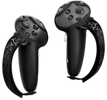 Wigento Schutzgriff für Meta Quest 3 / 3S Controller Silikon Grip Schutz Cover Set