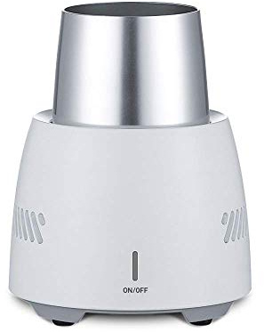 Puppal Enfriador de Vino Mini Nevera Eléctrica para Botellas de Vino o Champán, Cerveza Congelada, Bebidas Portátiles para Hogar, Oficina, Viajar (Blanco)