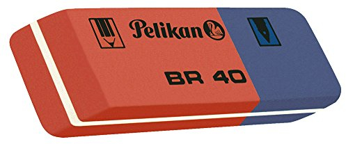 Pelikan BR40 Radierer aus Kautschuk (blau/rot, 1 Radierer)