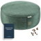 DREZEA Mindful and Modern Velvet Meditation Cushion - Luxury Zafu Floor Pillow for Yoga - Large Buckwheat Meditation Pillow with Luxe Removable Cover in Six Colors
