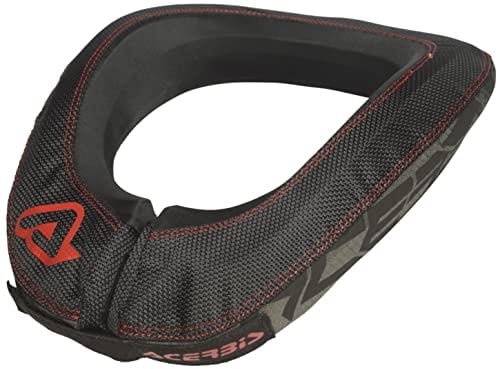 Mefo Sport Acerbis X-Round Nackenschutz Schwarz/Rot Einheitsgröße