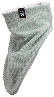 Manufaktur13 Windbreaker - Bandana, Halstücher in versch. Varianten, Multifunktionstuch, Baumwolle Schal, Dreieckstuch, geeignet für Motorrad & Fahrrad (M13) (Knit: Old Green)