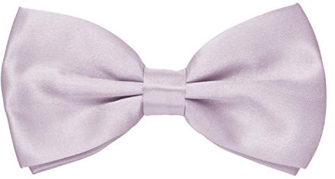 MASADA Herren Fliege Pastell lila glänzend und stufenlos verstellbar, handgefertigt mit Hakenverschluss - 12 x 6 cm 100% Polyester