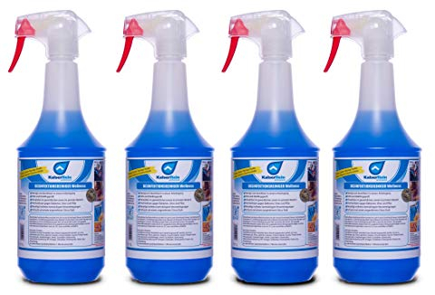 KaiserRein Desinfektionsreiniger 4x 1L alkoholfrei für Wellness, Spa, Fitnesstudios zur Reinigung und Desinfektion von Solarium, Sauna, Yogamatten, Fitnessgeräten und Massageliegen