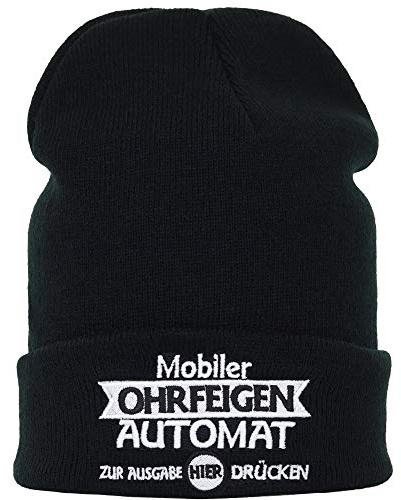 EXPRESS-STICKEREI Strickmütze Bad Boy Warme Wintermütze/Wollmütze Unisex Männer Frauen Haube/Seemannsmütze/Rollmütze Arbeitsmütze Beanie Cap Feinstrick mit Spruch | OneSize Streetwear