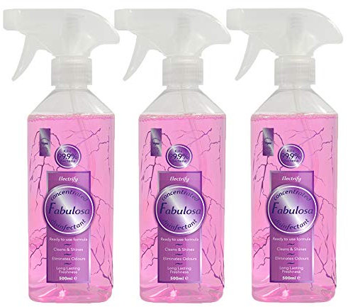3 x 500ml Kitchen Bathroom Spray Electrify Scent Cleaner Toilet Bin Sink Bath Long Lasting