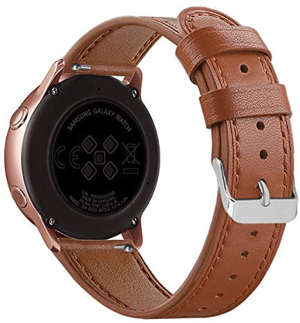 AISPORTS Compatible con Amazfit Bip/Bip S/Bip Lite/GTR Correa de Cuero,Correa de Reloj de Liberación Rápida de 20mm Correa de Repuesto de Pulsera Deportiva Suave para Amazfit GTS 2/GTS 2e/GTS/GTR 42mm