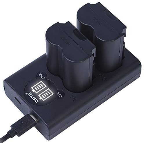 DSTE - Batteria di ricambio NP-W235 + caricatore USB doppio con display LCD, compatibile con fotocamera digitale Fuji XT4 X-H2 X-H2S