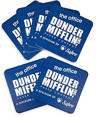 The Office Dunder - Sottobicchieri di carta con logo Mifflin, set da 6