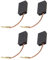 ECSiNG Lot de 2 paires de balais de charbon de rechange pour moteur Kress 1050 FME-P/1050 FME/800 FME/530 FM