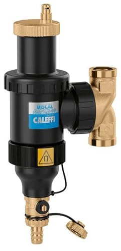 Caleffi Dirtmagplus Microblasen Schlammabscheider 1 Zoll mit Magnet und Schmutzfänger aus Technopolymer, 546406