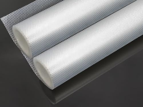 Schubladenmatte, 50 x 150cm x 2 Rollen|Antirutschmatte Schubladen Eva-Material Zuschneidbar Shelf Liner, BPA- frei|Schutzmatte für Kühlschränke Schubladen, Regale, Schränke, Spülen| Transparent