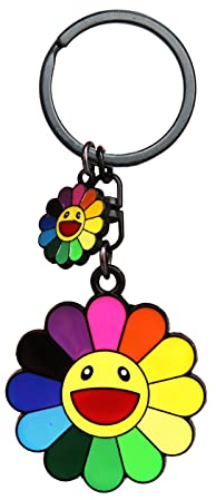 TOOLIN Schlüsselanhänger Smile charms Anhänger für Carkey, Brieftaschenanhänger, Smile Flower Accessoires für Damen Kinder