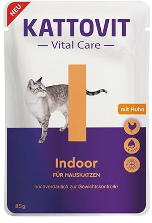 Kattovit Vital Care/Anti Hairball, Digestive, Hair&Skin, Indoor, Sterilised / 20x 85g (Indoor)