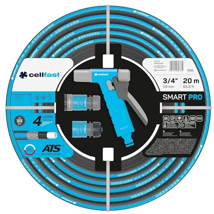 Cellfast Set de riego SMART PRO ATS con un diámetro de 3/4(19mm) con una longitud de 20 metros.