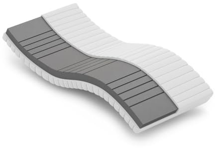 Betten-ABC KSP-Spezial - Das Original - Sondermaß Matratze, Campingmatratze, 7 Zonen, RG30, Bezug waschbar, Größe: 55 x 200 cm, Härtegrad: H4