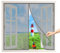Magnet Fliegengitter Fenster Insektenschutz, 95x115 cm Der Magnetvorhang ist Ideal für die BalkonFenster, KellerFenster und TerrassenFenster, Ohne Bohren, Nicht Kürzbar, Grau P