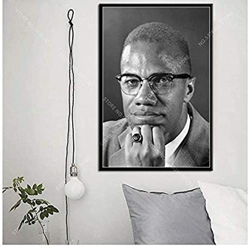 Poster Malcolm X Poster, Wandkunst, Bilder, Leinwand, Malerei, Poster Und Drucke, Heimdekoration 50X70Cm Kein Rahmen
