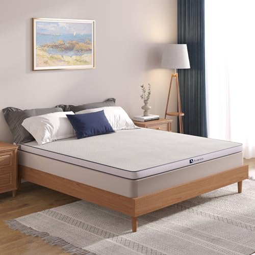 Avenco Topper 140x200cm,7.5cm Höhe Gel Topper aus Bambusfasern,Matratzentopper mit Abnehmbarem und Waschbarem Bezug,Atmungsaktive Matratzenschoner,CertiPUR-US zertifiziert und öko-tex