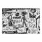 Bilderwelten Fototapete Jugendzimmer Abstract Graffiti Art Schwarz Weiß 190 x 288 cm Vlies-Tapete XXL Smart Wandtapete Wanddekoration Schlafzimmer