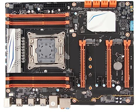 Desktop Motherboard Inrter X99 Motherboard LGA2011 V3 DDR3 ATX Motherboard, 256GB DDR3 Total, SATA3.0 und M.2 SSD Slot, M.2 WiFi Interface, Gigabit Netzwerkkarte