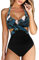 MJGkhiy Costume Intero Donna Contenitivo Pancia off Shoulder Costume da Bagno Intero Imbottito Costumi Mare Intero con Coppe Costume Intero Vita Alta Taglie Comode Profondo V Bodysuit