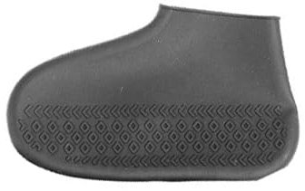 Wambere 1 Paar Unisex Silikon Überschuhe Fußüberzieher Mehrweg wasserdichte Silikon Schuhüberzieher,Rutschfester ÜBerschuh Regenschuhe Überzieher Shoe Cover,für Regentage Schuhschutz,Grau,L