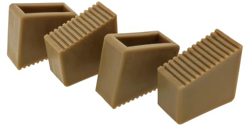 varivendo Lot de 4 patins antidérapants en caoutchouc pour escabeau 60 x 22 mm