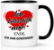 Joymaking Kaffeetasse Geschenke Valentinstag, Tasse Valentinstagsgeschenke Ich Liebe Dich mehr Geschenke für Männer Freund Jahrestag Valentinstag Weihnachten, 320ml Schwarz