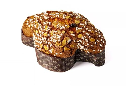Avilia Set 5 Forme Colomba Pasquale 1000g - Stampi Marrone in Carta Pura Cellulosa, Resistenza 200°C - Ideali per Dolci Pasquali Artigianali