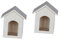 UPKOCH 2St Hausmodell Mini- DIY-Bastelhaus Mikro-Landschaftsdekor Möbel Modelle Ornament Musterhaus Miniaturhaus Holzhaus Kleines Puppe schmücken Mikroszene Dekorationen hölzern