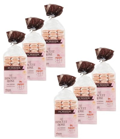 Lot 6x Biscuits roses de Reims - Sachet 250g