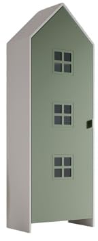 Vipack Wardrobe MDF, Grün, 57,6 x 171,5 cm