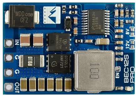 MATEK MATEKSYS BEC12S Modul Einstellbar 9–55 V Bis 5 V/8 V/12 V–5 A Überstromschutz Selbstwiederherstellung Für FPVs Drohnen Für FPVs Quadrocopter