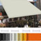 Voile Ombrage d'ombrage 5 x 9 m 98% UV Protection,Polyester, Rectangulaire Toile Ombrage Imperméable avec 4 X Cordes de 1.5M pour Pergola, Fleurs, Patio Lawn., Ivoire