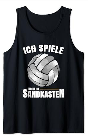 Beachvolleyball Geschenk & Volleyball Must Haves - Schwarz, Ärmellos - Tank Top - Unisex-Erwachsene, Volleyballspieler, Geschenk für Volleyballspieler - S