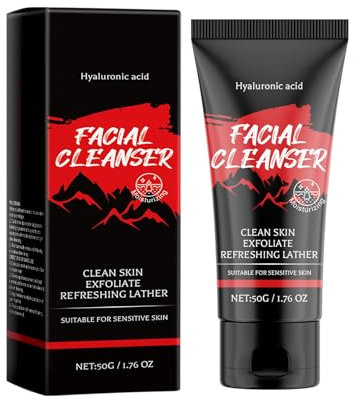 Gesichtsreiniger Mit Hyaluronsäure und Olivenöl, Gentle Facial Cleanser zur Gesichtsreinigung, Anti Pickel Waschgel Gesicht, Porentiefe Gesichtsreinigungsgel für Eine Intensive, Für Alle Hauttypen