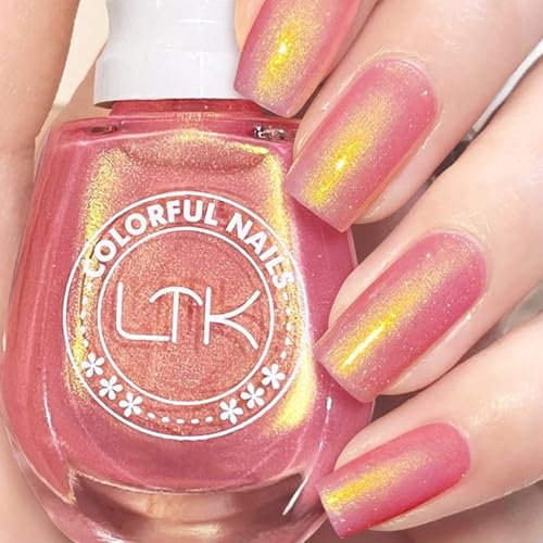 Glitter Nail Polish - Diamond Quick Dry Varnish, No UV Lamp Curing, Long Lasting, Chip Resistant, Non-Toxic, Salon and At-Home Manicure (11#Mermaid)
