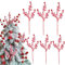 YIGETREE 6-teiliges Set mit Weihnachtsglocken aus Wolle, gelockt, Weihnachtsbaumschmuck mit Glocken, Weihnachtsbaumspitze, Picks für Zuhause, Party, DIY, Basteln, Dekoration, 30 cm